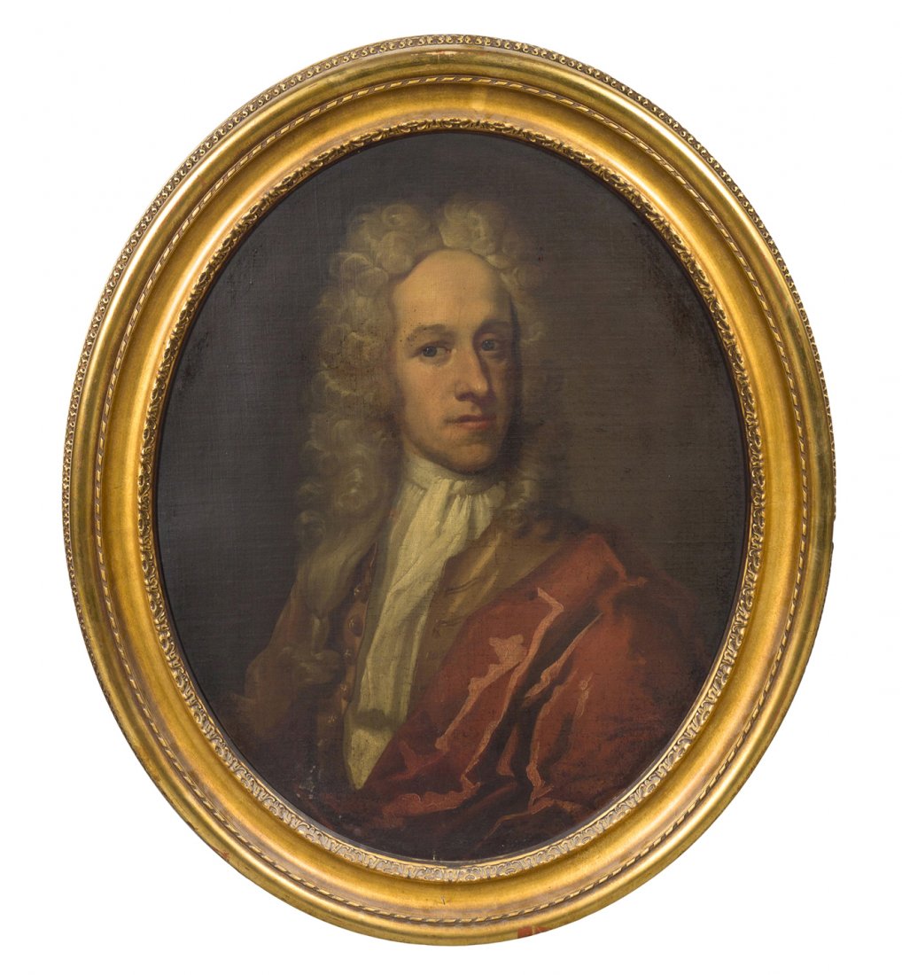 Artist Unknown, (British School, 19th/20th centur: Artist Unknown (British School, 19th/20th century) Portrait of a Gentleman oil on canvas 28 x 22 inches. Condition: Canvas intact without tears or losses. Paint seems fairly even. Some small losses to