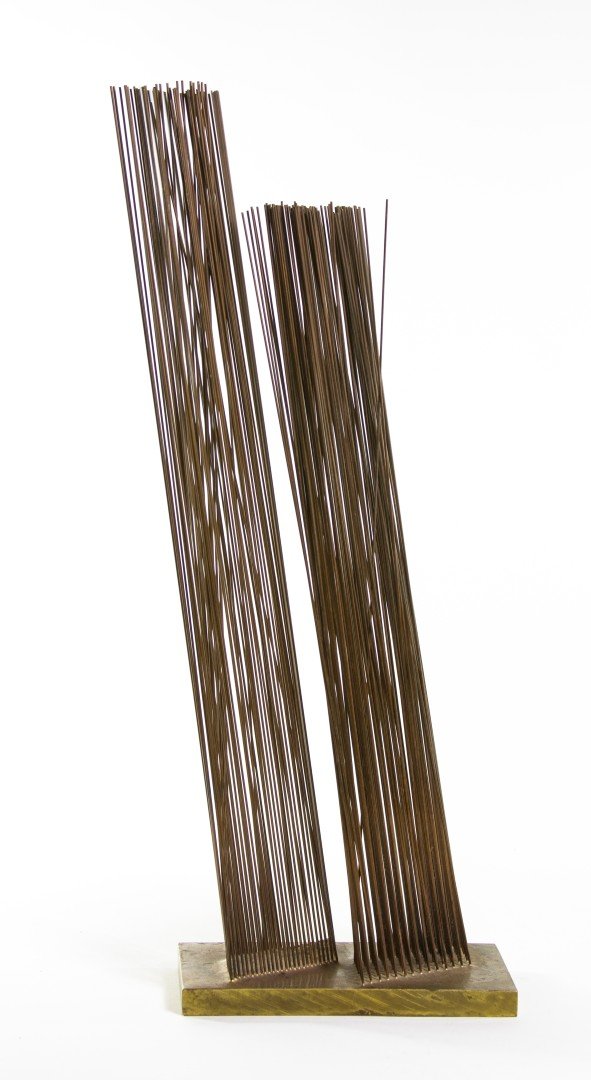 Manner of Harry Bertoia, (20th century), Double S: Manner of Harry Bertoia (20th century) Double Spray bronze Height 16 1/2 inches.