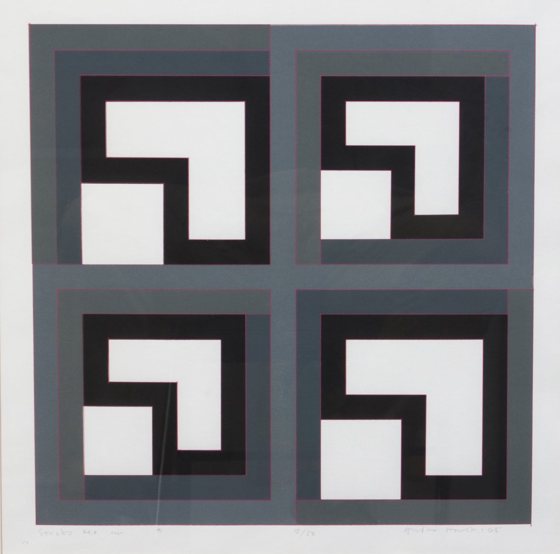 Gordon House, (British, 1932-2004), Series 40, 19: Gordon House (British, 1932-2004) Series 40, 1965 silkscreen edition 15/50, signed Gordon House and dated lower right 16 x 15 3/4 inches.