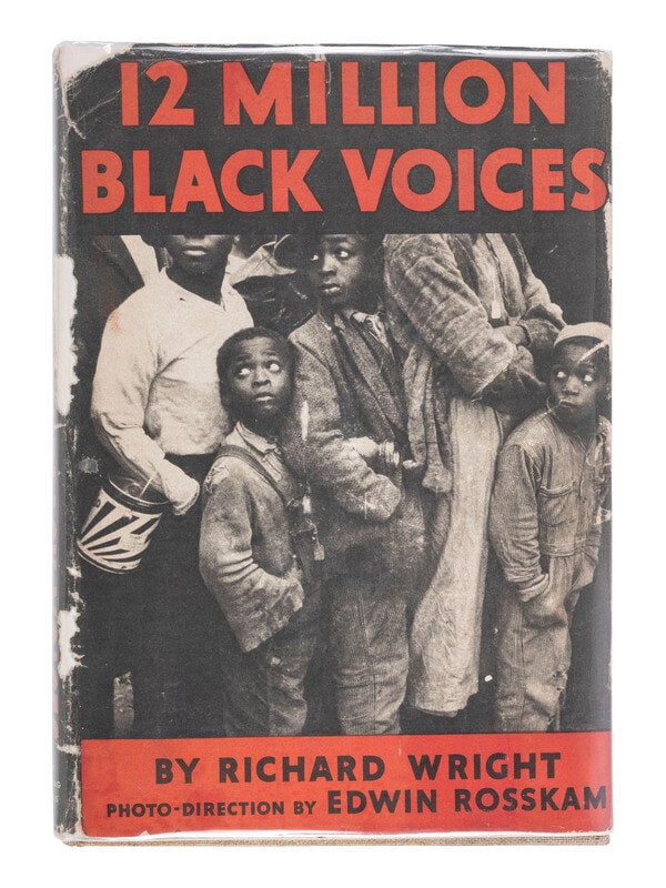 [AFRICAN AMERICANA]. WRIGHT, Richard. 12 Million Black Voices. Photo-Direction by Edwin Rosskam. New (1 of 5)