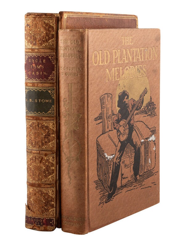 STOWE, Harriet Beecher (1811-1896). Uncle Tom's Cabin. [With:] The Old Plantation Melodies. (1 of 4)