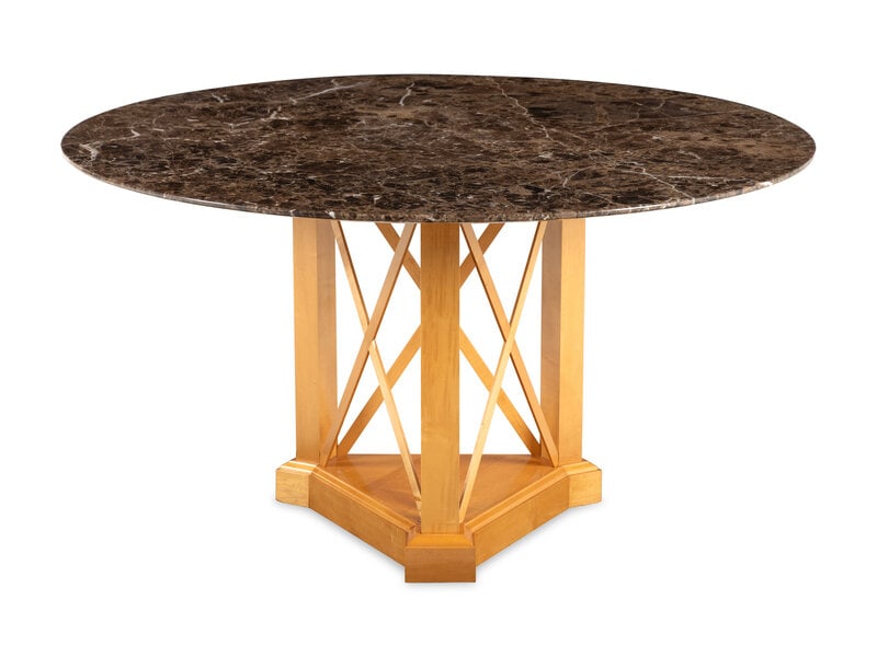 A Contemporary Marble-Top Center Table (1 of 3)