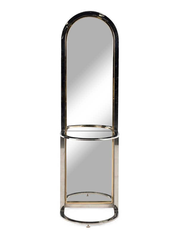 A Leon Rosen Racetrack Mirror for Pace Collection: A Leon Rosen Racetrack Mirror for Pace Collection Height 71 x width 20 1/2 inches. This lot is located in Chicago.