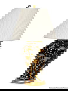 A Ralph Lauren Gable Table Lamp: A Ralph Lauren Gable Table Lamp Height (to finial) 34 inches. Property from the Collection of Raphael Yakoby, New York This lot is located in Palm Beach. <