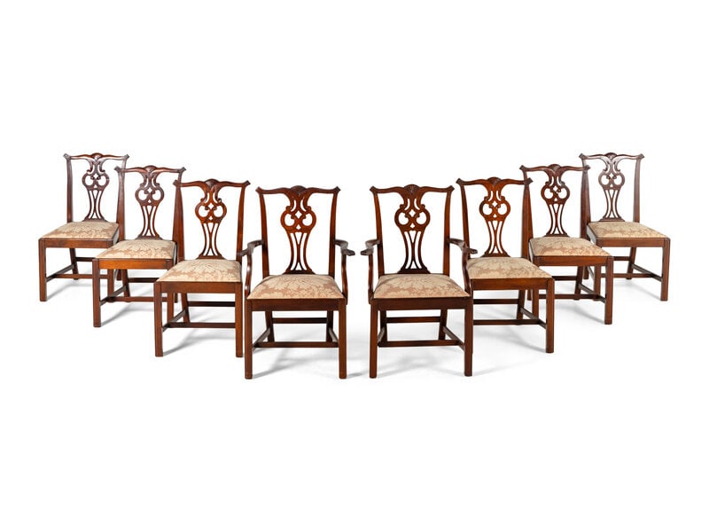 A Set of George III Style Mahogany Dining Chairs (1 of 4)