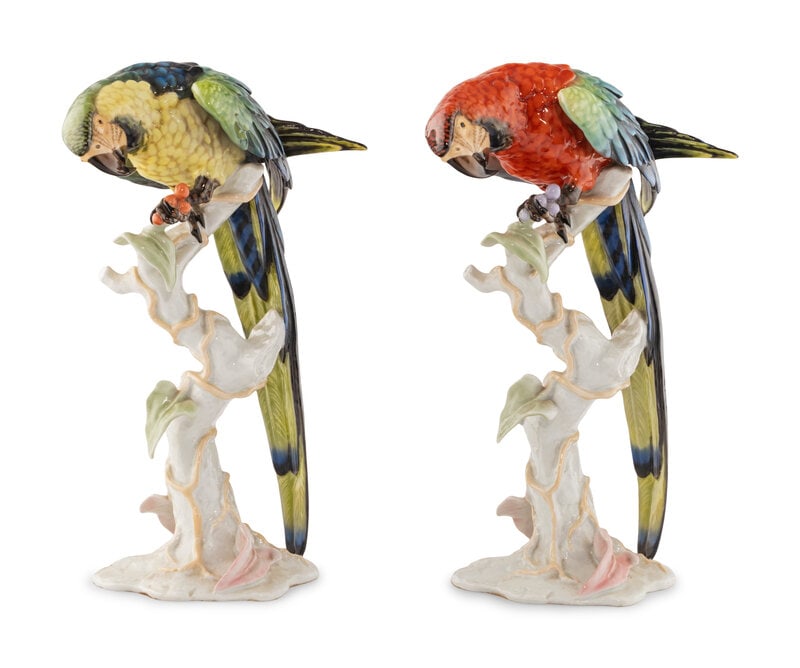 A Pair of Rosenthal Porcelain Parrot Figures (1 of 2)