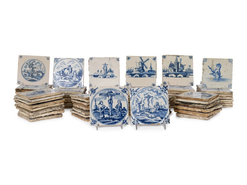 A Collection of Delft Earthenware Tiles (1 of 1)