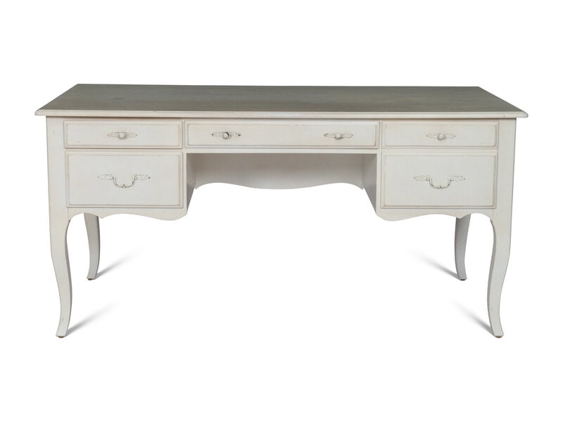 A Louis XV Style White-Painted Desk (1 of 2)