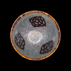 A Chinese Jizhou 'Papercut' Teabowl, Possibly Southern Song Dynasty 或為南宋