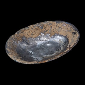 A Chinese Silver Begonia-Shaped Footed Dish, Tang Dynasty 唐 四曲海棠