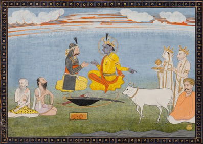 An Indian Illustration From a Ramayana Series, Punjab Hills, Kangra, 19th Century 十九