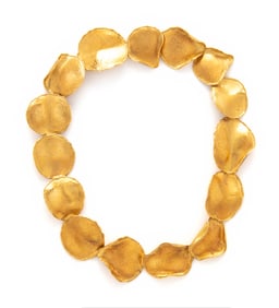 TIFFANY & CO., ANGELA CUMMINGS, YELLOW GOLD ROSE PETAL NECKLACE