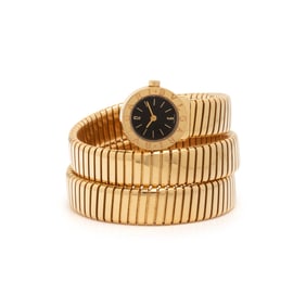 BULGARI, YELLOW GOLD 'SERPENTI' TUBOGAS WATCH