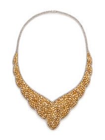 DIAMOND AND COLORED DIAMOND NECKLACE