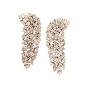 FANCY SHAPED DIAMOND EARRINGS