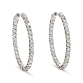 DIAMOND HOOP EARRINGS