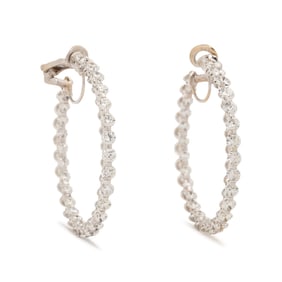 DIAMOND HOOP EARRINGS