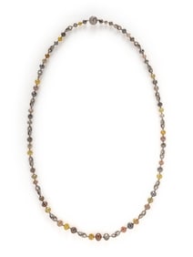 MULTICOLOR DIAMOND BEAD NECKLACE