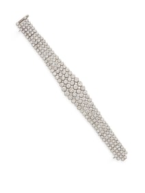 PLATINUM AND DIAMOND BRACELET