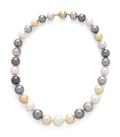 MULTICOLOR CULTURED PEARL NECKLACE
