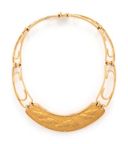 CARRERA Y CARRERA, YELLOW GOLD EQUESTRIAN MOTIF COLLAR NECKLACE