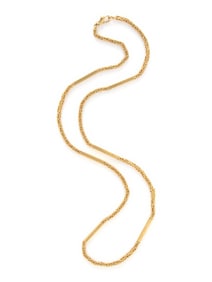 GUCCI, YELLOW GOLD LONG CHAIN NECKLACE