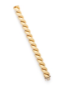 ITALIAN, YELLOW GOLD BRACELET
