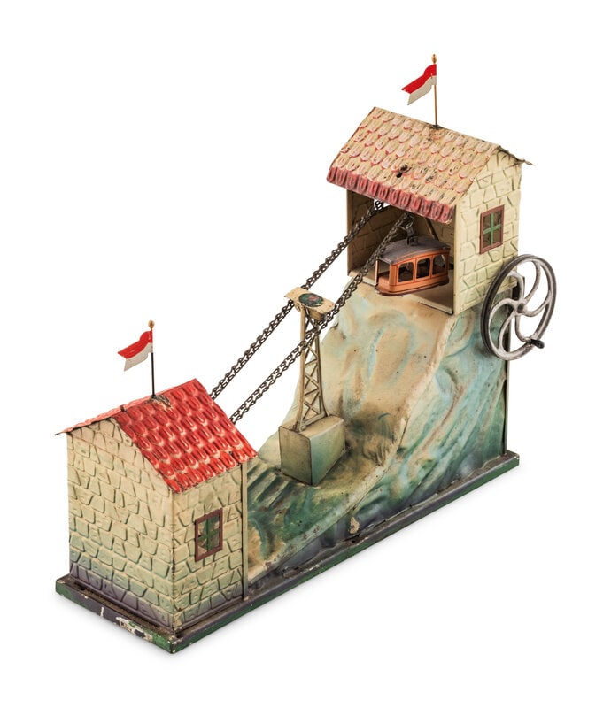 A German Hand Crank Gondola Toy (1 of 2)