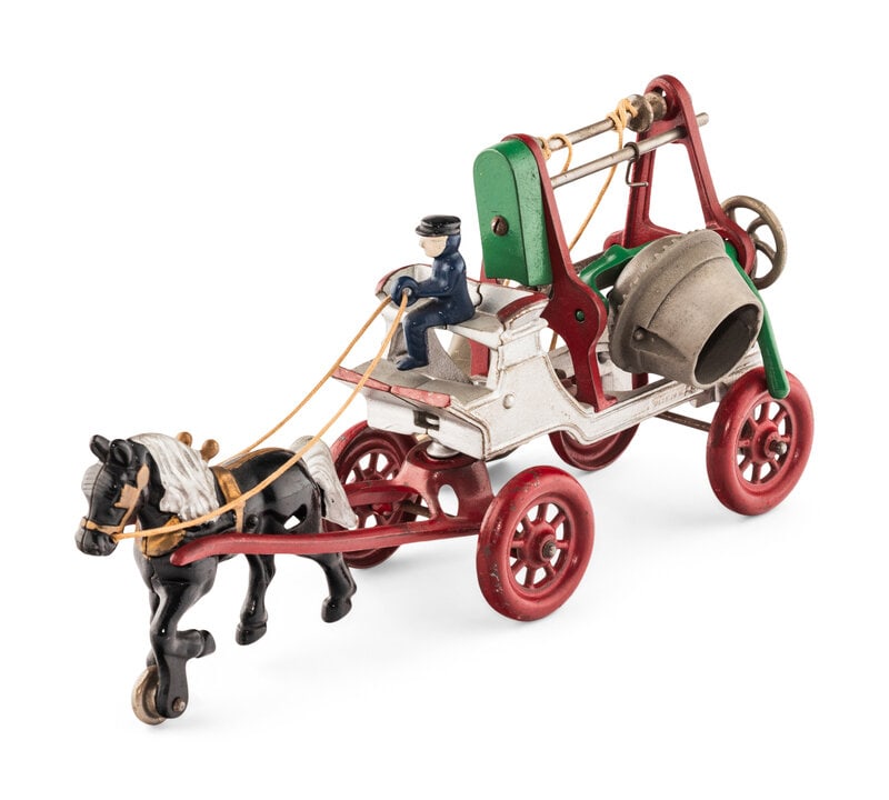 A Kenton Cast Iron Horse Drawn Cement Mixer (1 of 2)