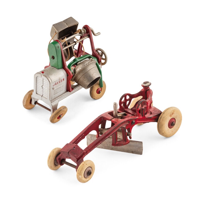 A Kenton Cast Iron Road Grader and Jaeger Cement Mixer (1 of 5)
