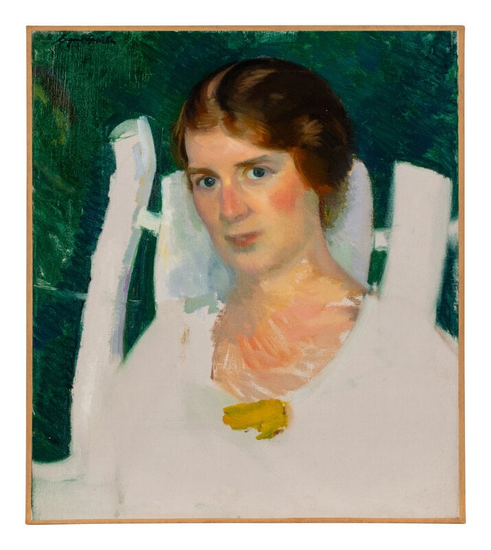 Eugene Edward Speicher
(American, 1883–1962)
Untitled (woman against green background) (1 of 2)