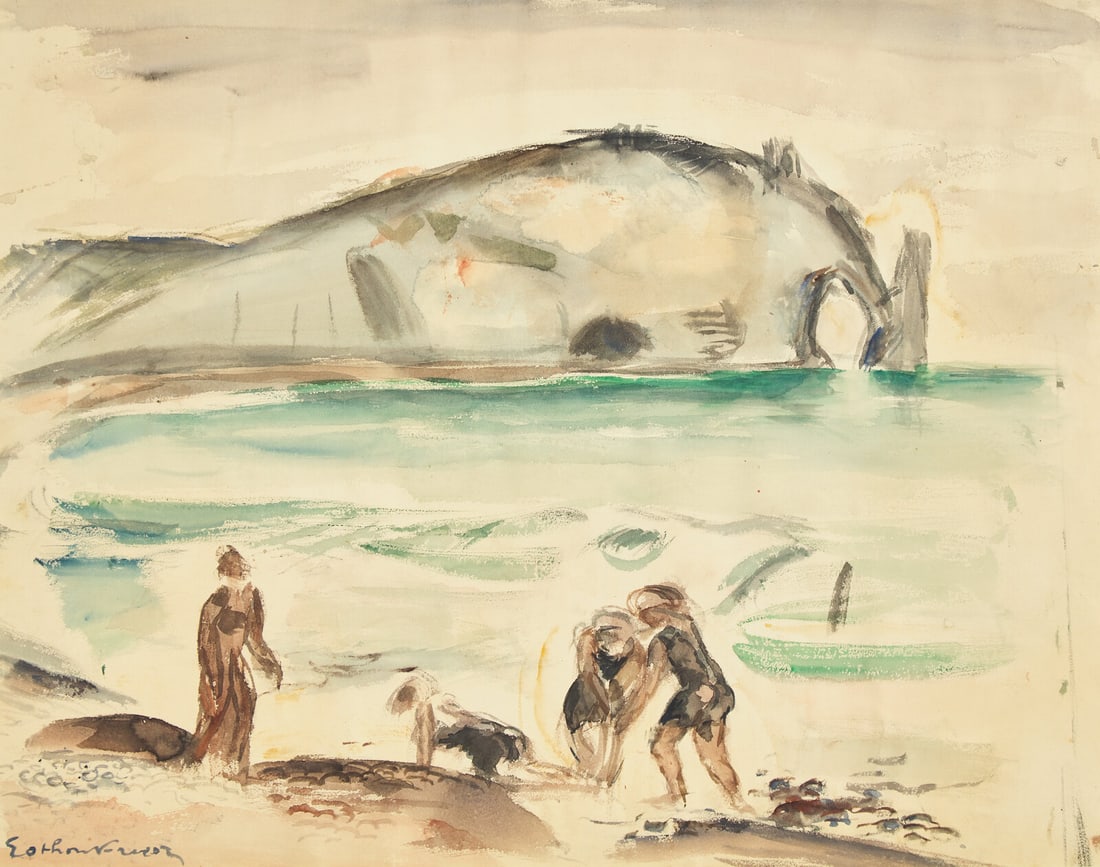 Achille-Emile Othon Friesz
(French, 1879-1949)
Baignade à Étretat (1 of 3)