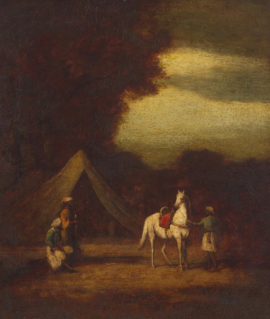 Attributed to Albert Pinkham Ryder (American, 1847-1917) The White Horse: Attributed to Albert Pinkham Ryder (American, 1847-1917) The White Horse oil on canvas 28 x 24 in. (71.1 x 61cm) The Collection of Sidney Rothberg, Philadelphia, Pennsylvania This lot is located in Ph
