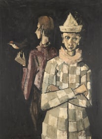 Charles Levier
(French, 1920-2003)
Deux Clowns et un Oiseau