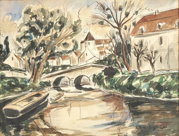 Andre Dunoyer de Segonzac
(French, 1884-1974)
Paysage avec Rivière