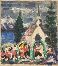 Bror Julius Olsson Nordfeldt
(American, 1878-1955)
Study for Wedding Day at Troldhaugen