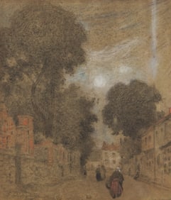Ferdinand Loyen du Puigaudeau (French, 1864-1930) Rue à Clisson