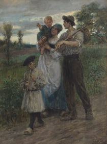 Francis Luis Mora
(American, 1874-1940)
The Return Home, 1902