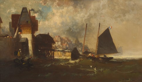 Franklin Dullin Briscoe
(American, 1844-1903)
Along the French Coast, 1896