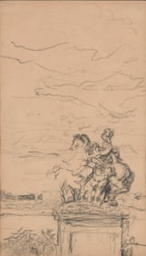 Édouard Vuillard
(French, 1868-1940)
Le Cavalier Bernin à Versailles, circa 1922-1925