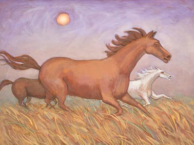 Emlen Pope Etting
(American, 1905-1993)
Three Galloping Horses