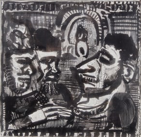 Georges Rouault
(French, 1871-1958)
Réincarnation du Père Ubu (Woodcut Block), 1932