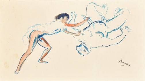 Jules Pascin
(French, 1885-1930)
David et Goliath, 1913