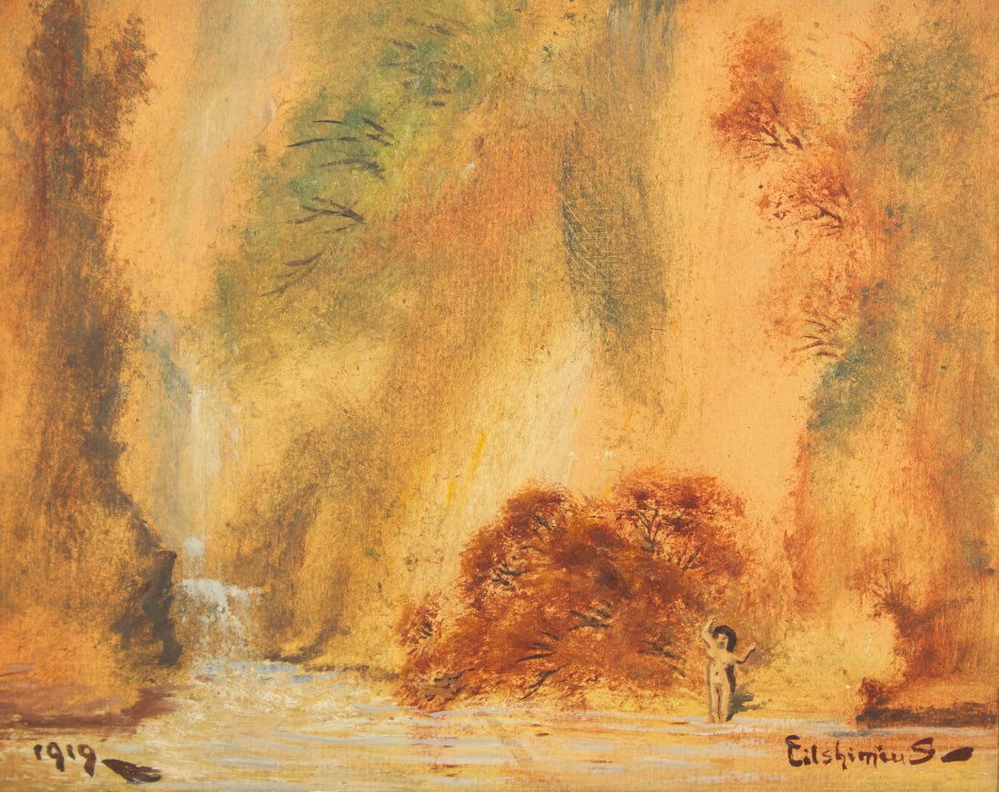 Louis Michel Eilshemius
(American, 1864-1941)
Girl Standing in Water, 1919 (1 of 3)