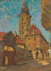 Ludwik Kuba
(Czech, 1863-1956)
Church of Saint Jost in Cresky Krumlov, 1918