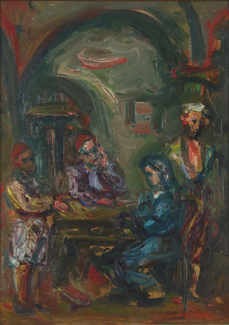 Jakub Zucker
(American/Polish, 1900-1981)
Interior in Jerusalem, 1950 (1 of 3)