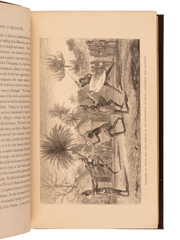 [TRAVEL & EXPLORATION]. LIVINGSTONE, David (1813-1873). Narrative of an Expedition to the Zambesi an: [TRAVEL & EXPLORATION]. LIVINGSTONE, David (1813-1873). Narrative of an Expedition to the Zambesi and its Tributaries. London: John Murray, 1865. 8vo. Wood-engraved frontispiece panorama, numerous