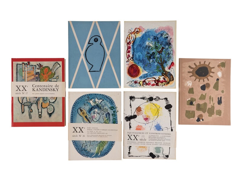 [ARTIST BOOKS]. -- [XXe SIECLE]. A group of 14 issues of XXe Siecle magazine. c. 1958-1966.  (1 of 3)