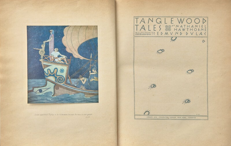 [CHILDREN'S BOOKS]. DULAC, Edmund, illustrator. -- HAWTHORNE, Nathaniel. Tanglewood Tales. London, e (1 of 2)