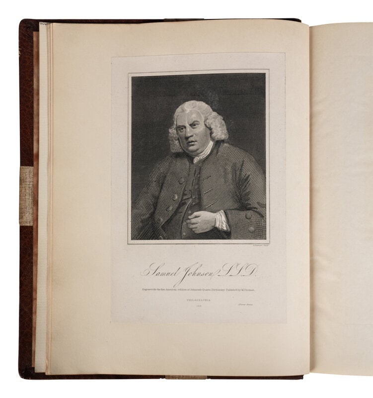 [JOHNSON, Samuel (1709-1784)]. Johnsoniana; or, Supplement to Boswell: Being, Anecdotes and Sayings : [JOHNSON, Samuel (1709-1784)]. Johnsoniana; or, Supplement to Boswell: Being, Anecdotes and Sayings of Dr. Johnson. London: John Murray, 1836. 4to (267 x 210 mm). 46 steel-engraved plates o